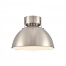 ELK Home EC89734/1 - Zayne 12&#39;&#39; Wide 1-Light Semi Flush - Brushed Nickel