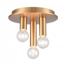 ELK Home EC89853/3 - Pepper 8&#39;&#39; Wide 3-Light Flush Mount - Brushed Gold