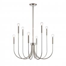 ELK Home EC89895/8 - Ulla 28'' Wide 8-Light Chandelier - Polished Nickel