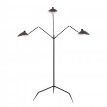 ELK Home H0019-11103 - Risley 81.5&#39;&#39; High 3-Light Floor Lamp - Matte Black