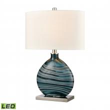 ELK Home H0019-8555-LED - Portview 22&#39;&#39; High 1-Light Table Lamp - Teal - Includes LED Bulb