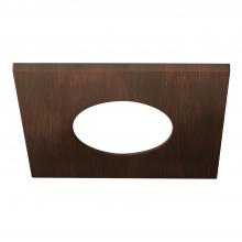 Cooper Lighting Solutions JBD4STRMTBZ - 4&#34; JBD SQUARE OVERLAY, TUSCAN BRONZE