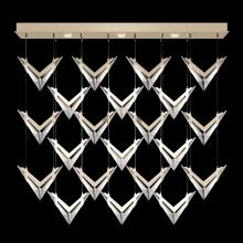 Fine Art Handcrafted Lighting 100054-6 - Blade 62&#34;W Rectangular Pendant