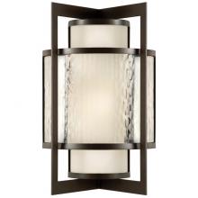 Fine Art Handcrafted Lighting 818081ST - Singapore Moderne Outdoor 15&#34; Outdoor Wall Sconce
