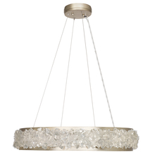 Fine Art Handcrafted Lighting 878140-1ST - Arctic Halo 30&#34;W Round Pendant